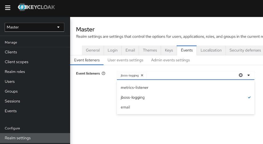 Enable metrics listener